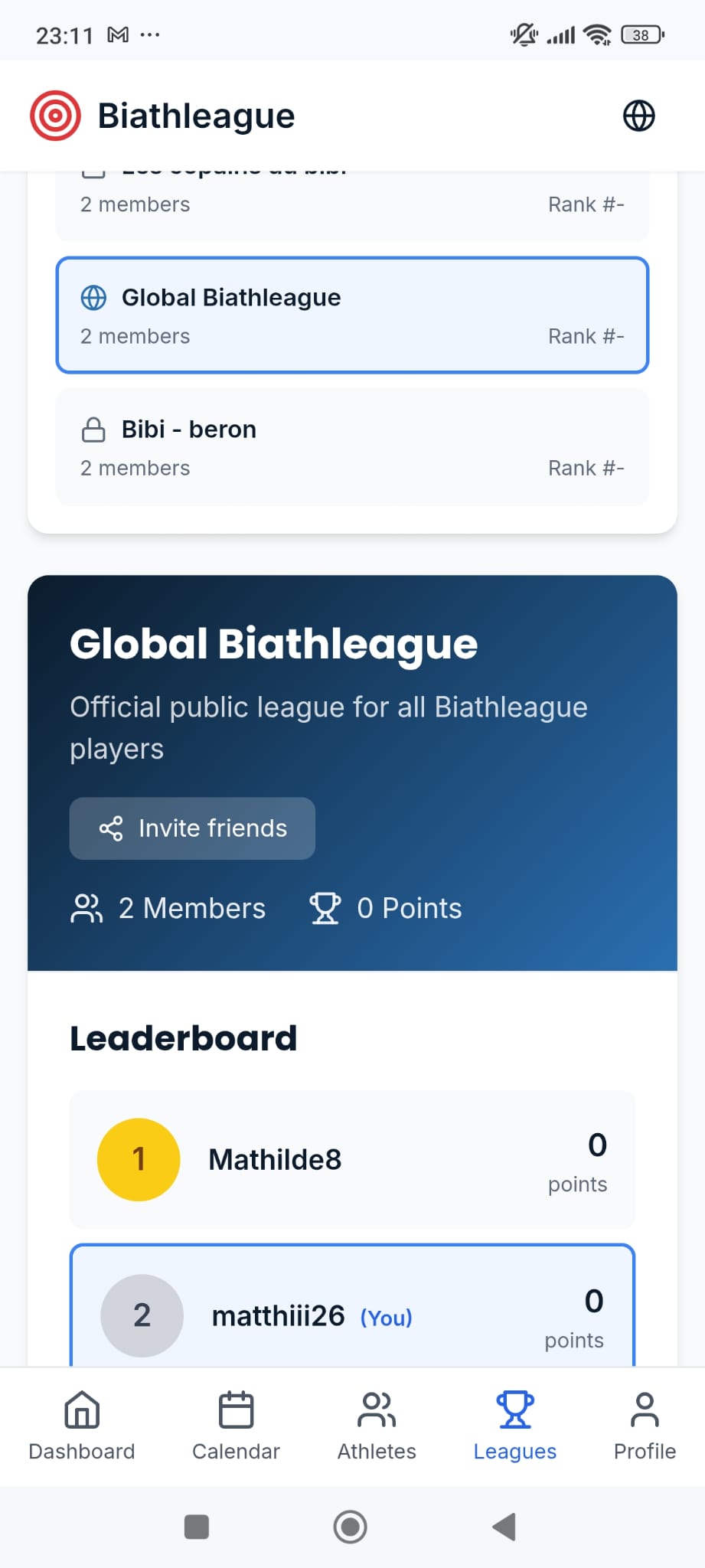 Private league